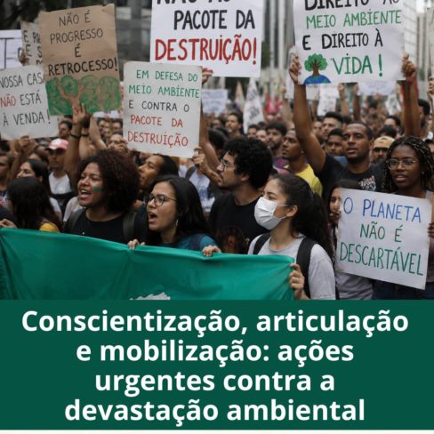 Conscientização, articulação e mobilização: ações urgentes contra a devastação ambiental
