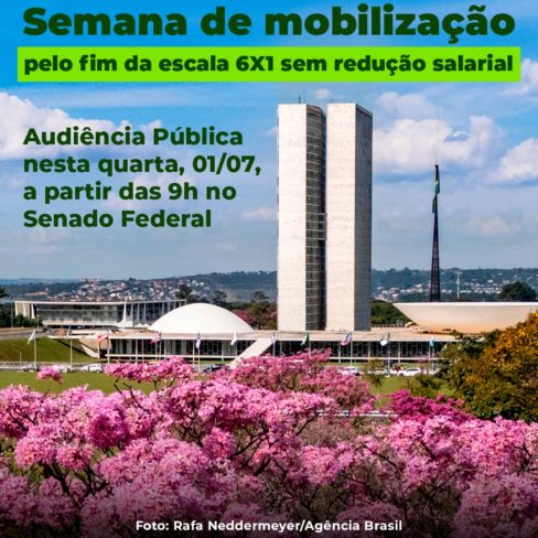 ACD participa de Semana de Mobilização pela aprovação da PEC 6X1 no Senado