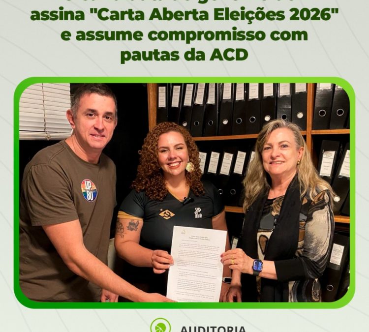 Pré-candidata ao Governo do DF assina “Carta Aberta Eleições 2026” e assume compromisso com pautas da ACD