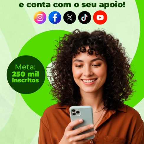 A ACD está crescendo nas redes e conta com o seu apoio. A meta é de 250 mil inscritos!