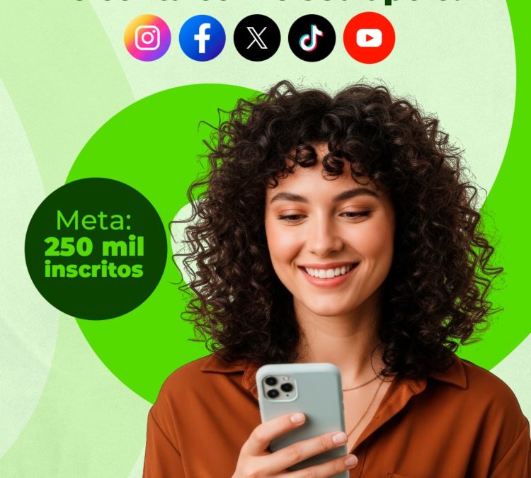A ACD está crescendo nas redes e conta com o seu apoio. A meta é de 250 mil inscritos!
