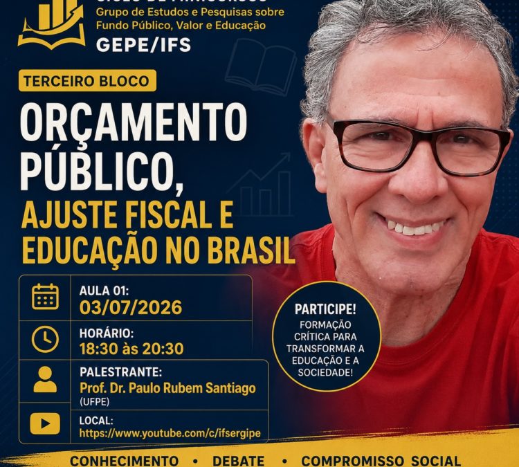 ACD convida para palestra sobre Orçamento Público, Ajuste Fiscal e Educação no Brasil