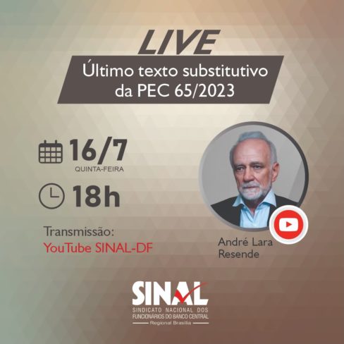 ACD convida para Live do SINAL/DF sobre a PEC 65