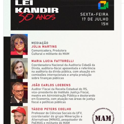Confira as telas apresentas por Maria Lucia Fattorelli no evento Plenária nacional “Lei Kandir 30 anos” no dia 17/07/2026