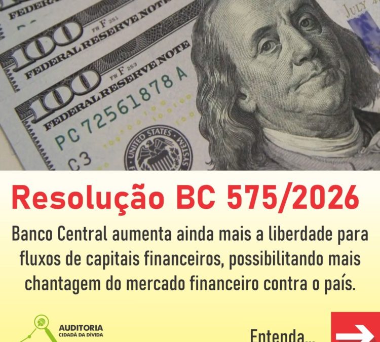 ACD envia carta ao presidente Lula, ‘para determinar aos seus ministros no CMN a revogação da Resolução BC 575/2026’. Participe e pressione você também, urgentemente!