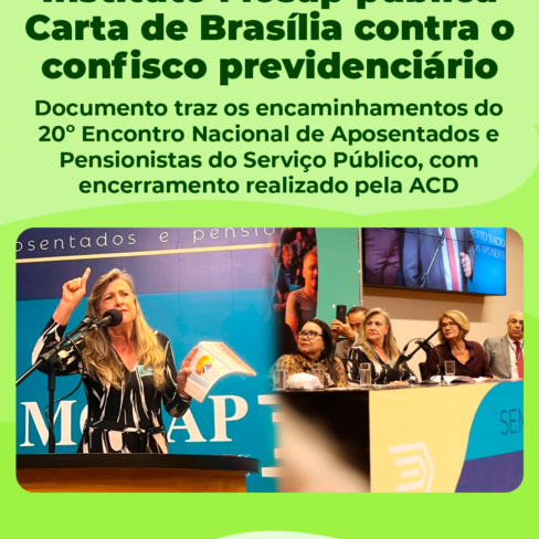 Instituto Mosap publica Carta de Brasília contra o confisco previdenciário