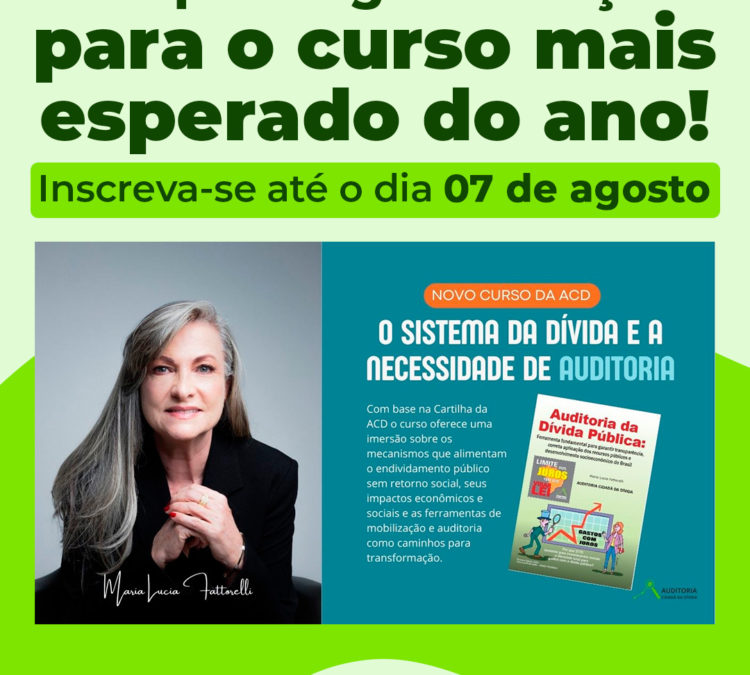 ACD prorroga inscrições para o curso mais esperado do ano!