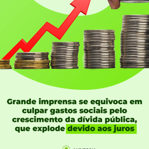 Grande imprensa se equivoca em culpar gastos sociais pelo crescimento da Dívida Pública, que explode devido aos juros