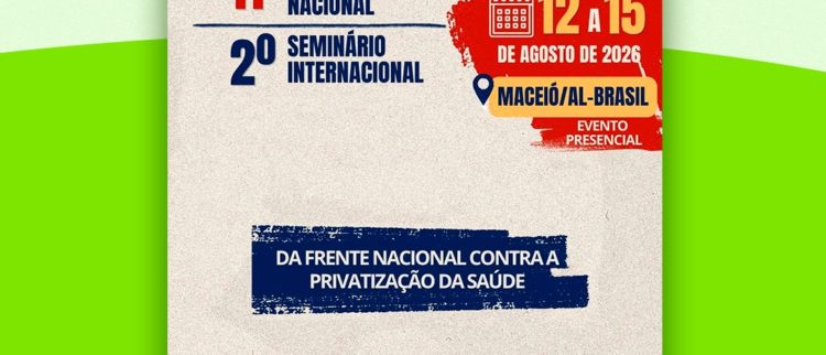 Maceió recebe seminários contra a privatização da saúde