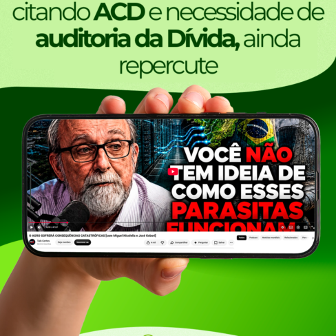 Fala de Miguel Nicolelis citando ACD e necessidade de auditoria da Dívida, ainda repercute. Assista!