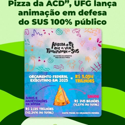 Com dados de ‘Gráfico de Pizza da ACD’, UFG lança animação em defesa do SUS 100% público