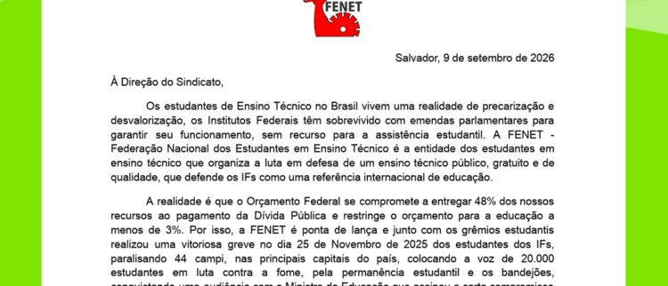 ACD apoia luta em defesa de um ensino técnico público, gratuito e de qualidade