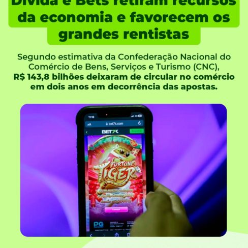 Dívida e Bets retiram recursos da economia e favorecem os grandes rentistas