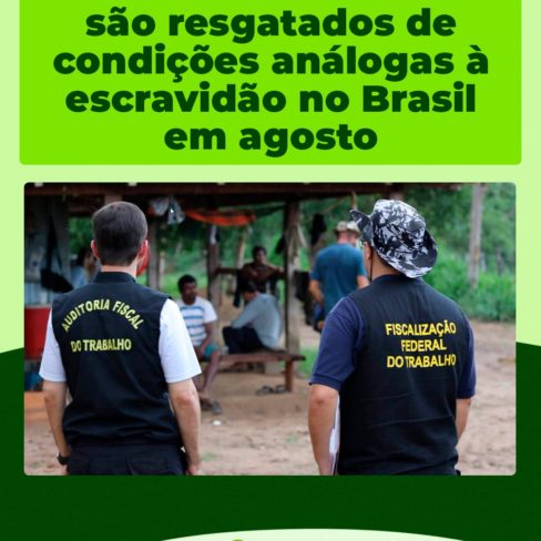 Fiscalização resgata 479 trabalhadores em situação análoga à escravidão no Brasil