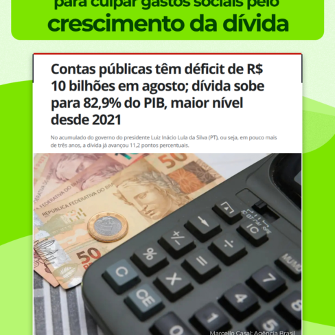 Grande imprensa faz malabarismo para culpar gastos sociais pelo crescimento da dívida