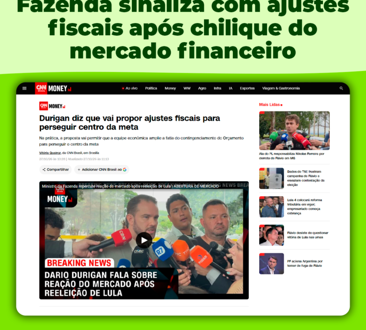 ACD avisou! Fazenda sinaliza com “ajustes fiscais” após chilique do mercado financeiro