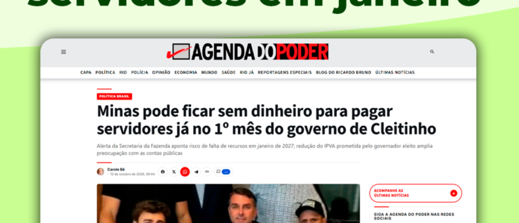 ACD alertou: Minas pode ficar sem dinheiro para pagar servidores em janeiro